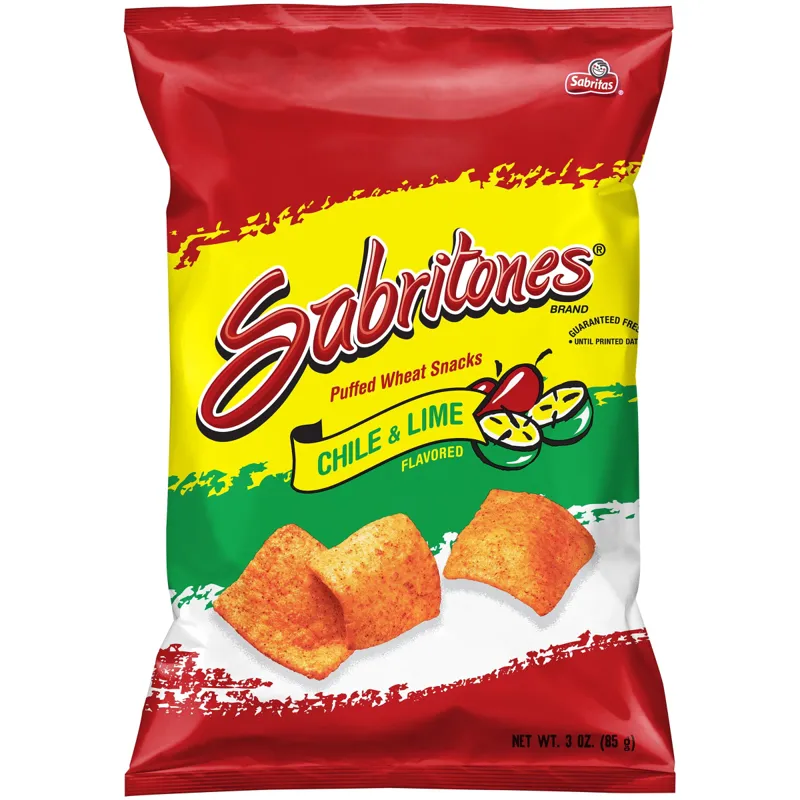 Sabritones Chile & Lime Puffed Wheat Snacks view 1