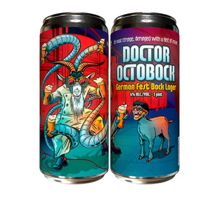 Paperback Brewing Co. Doctor Octobock German-Style Lager 4-pack (4 × 16 fl oz cans)