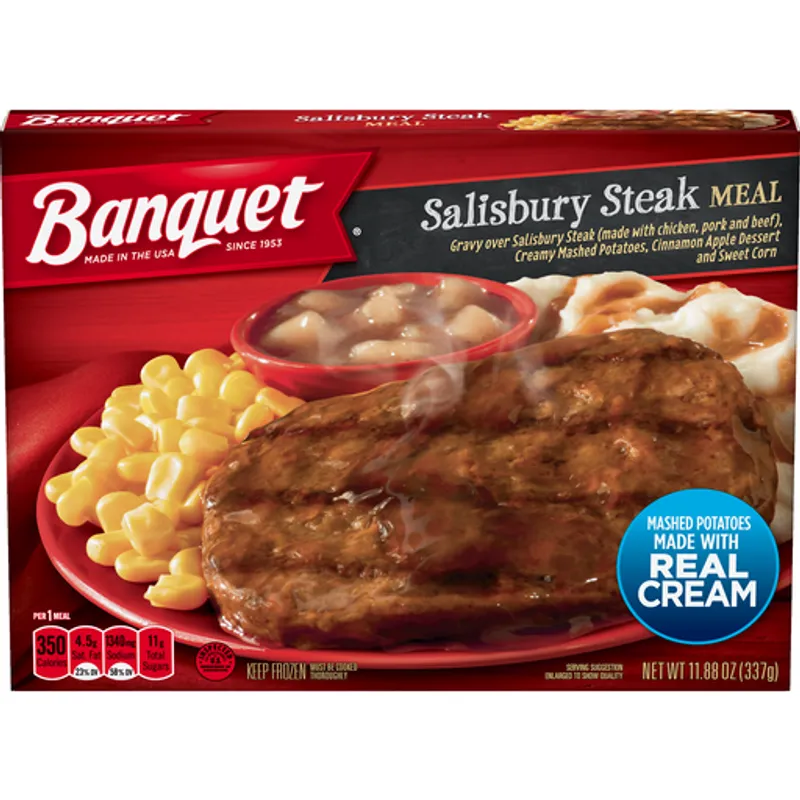 Banquet Salisbury Steak TV Dinner view 1
