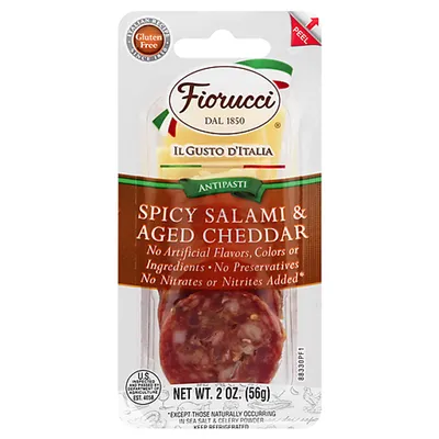 Fiorucci Spicy Salami & Aged Cheddar 2 oz
