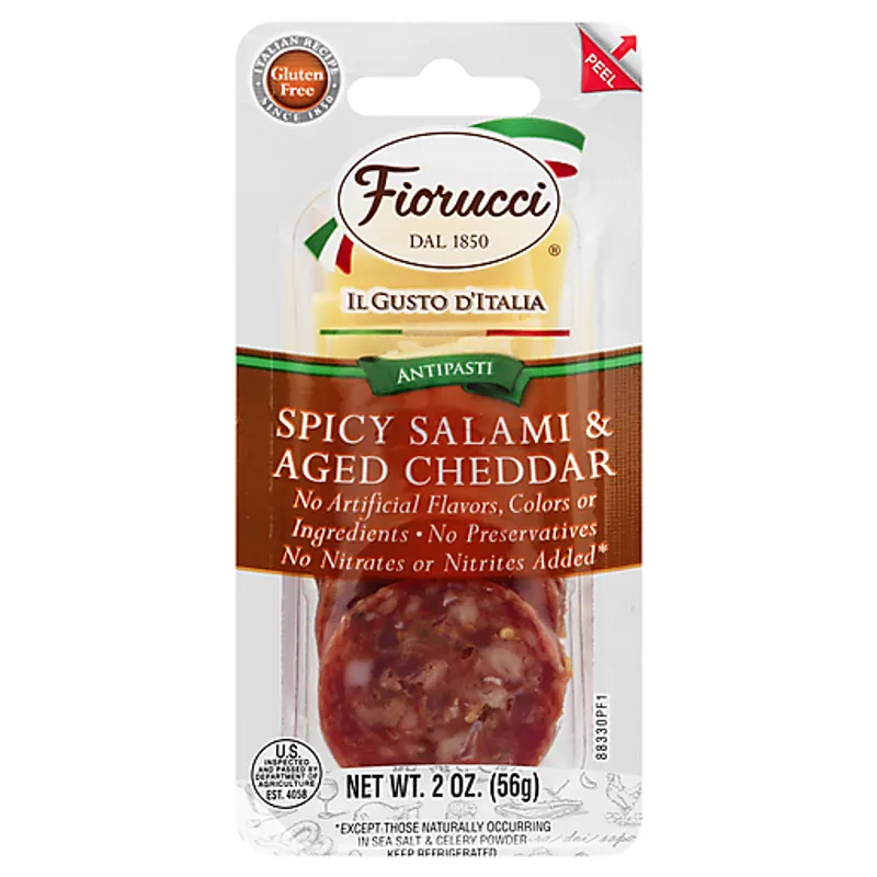 Fiorucci Spicy Salami & Aged Cheddar view 1