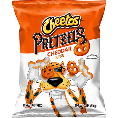Cheetos Wheat Pretzels, Cheddar Flavored 3 Oz bag