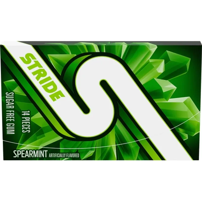 Stride Sugar Free Gum Spearmint view 1