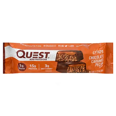 Quest Hero Chocolate Caramel Pecan Protein Bar 2.12 oz