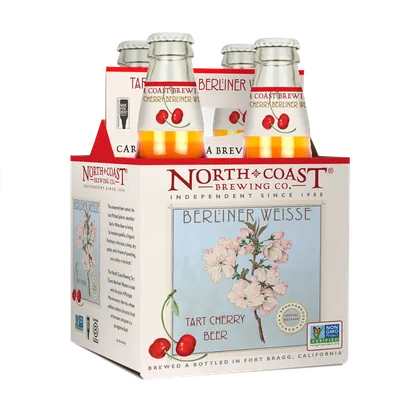 North Coast Tart Cherry Berliner Weisse 4x 12oz Bottles