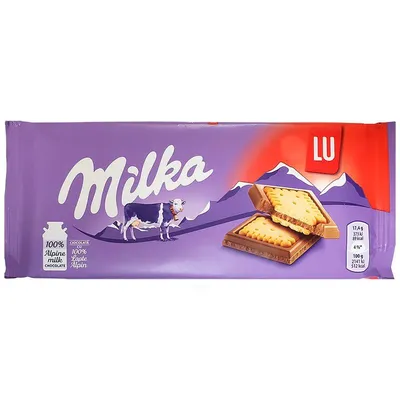 Milka LU Milk Chocolate Biscuit Bar 87 g