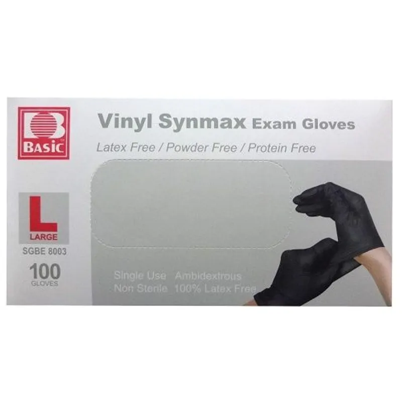 Basic Vinyl Exam Gloves Box view 1
