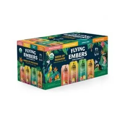 Flying Embers Birds of Paradise Hard Kombucha 8 Pack 12 oz Cans
