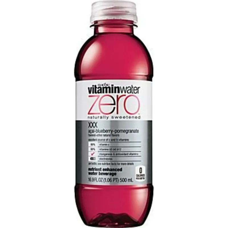 Vitaminwater Zero Sugar XXX, Acai-blueberry pomegranate view 1