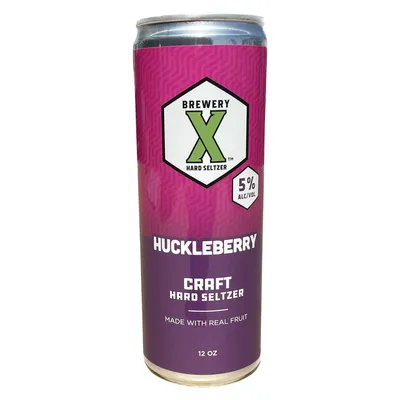 Brewery X Huckleberry Hard Seltzer 12 Pack 12 oz Cans