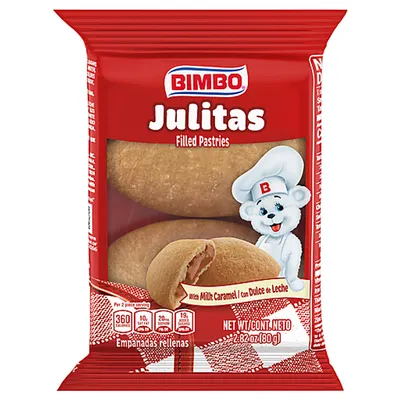 Bimbo Julitas Milk Caramel Filled Pastries 2.82 oz
