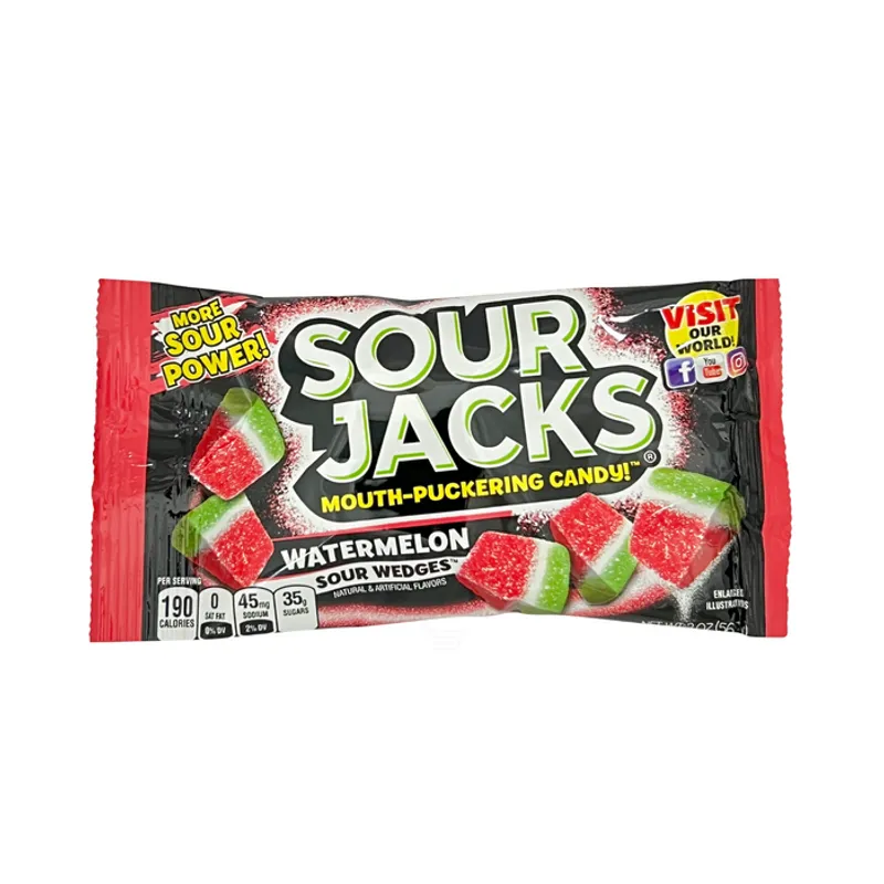 Sour Jacks Watermelon Soft & Chewy Sour Candy view 1