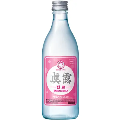 Jinro Is Back Zero Sugar Soju 375 mL