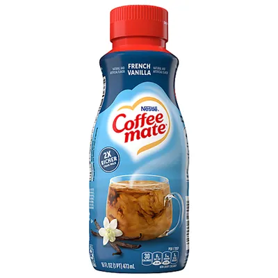 Coffee-Mate French Vanilla Liquid Coffee Creamer 16 oz Bottle