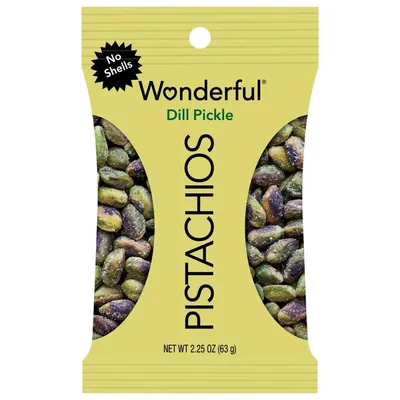 Wonderful Pistachios No Shells Dill Pickle 2.25 oz Bag