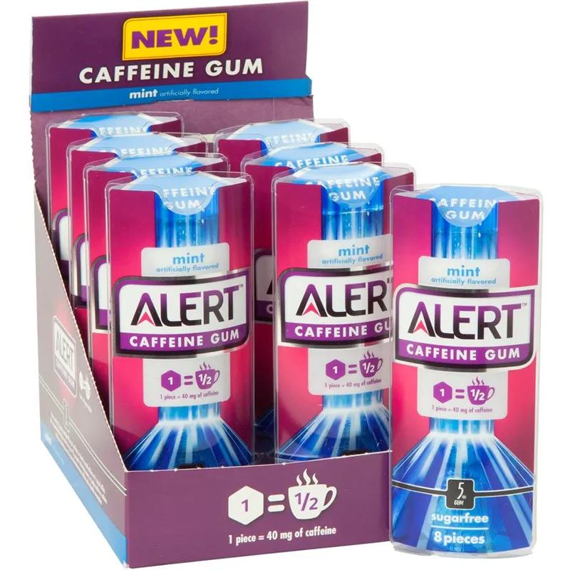Wrigleys Alert Caffeine Gum Mint - Sugarfree view 1