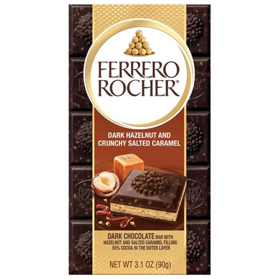 Ferrero Rocher Dark Chocolate Hazelnut Bar 3.1 oz
