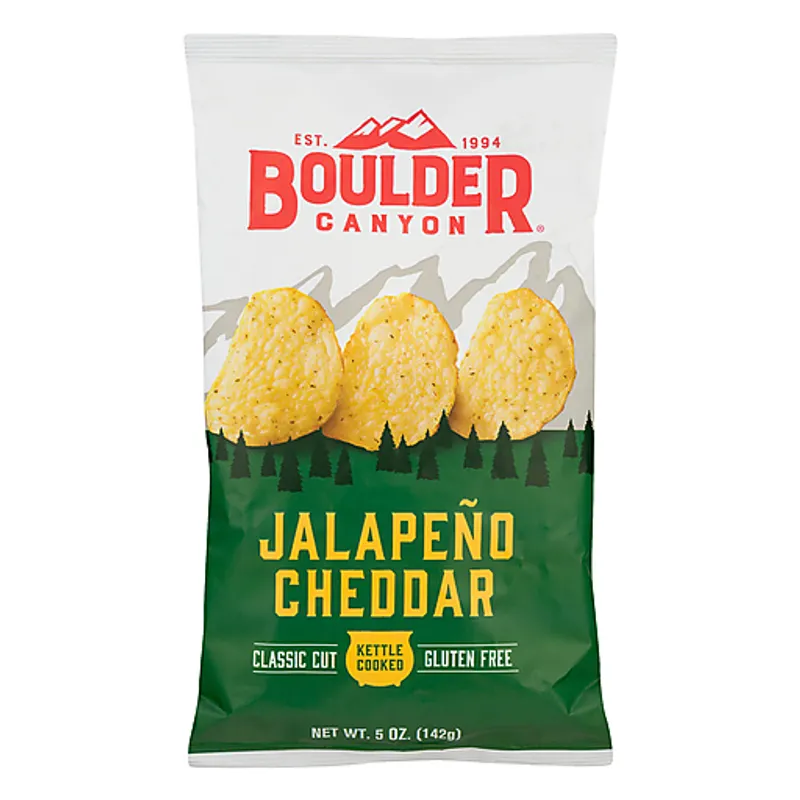 Boulder Canyon Jalapeño Cheddar Potato Chips view 1