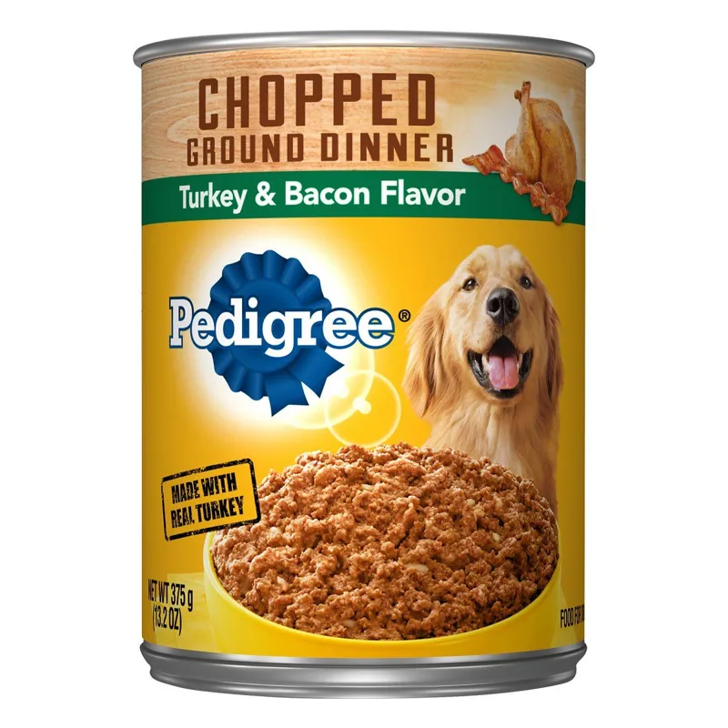 Pedigree Chopped Ground Dinner Turkey & Bacon Flavor Dog Food view 1