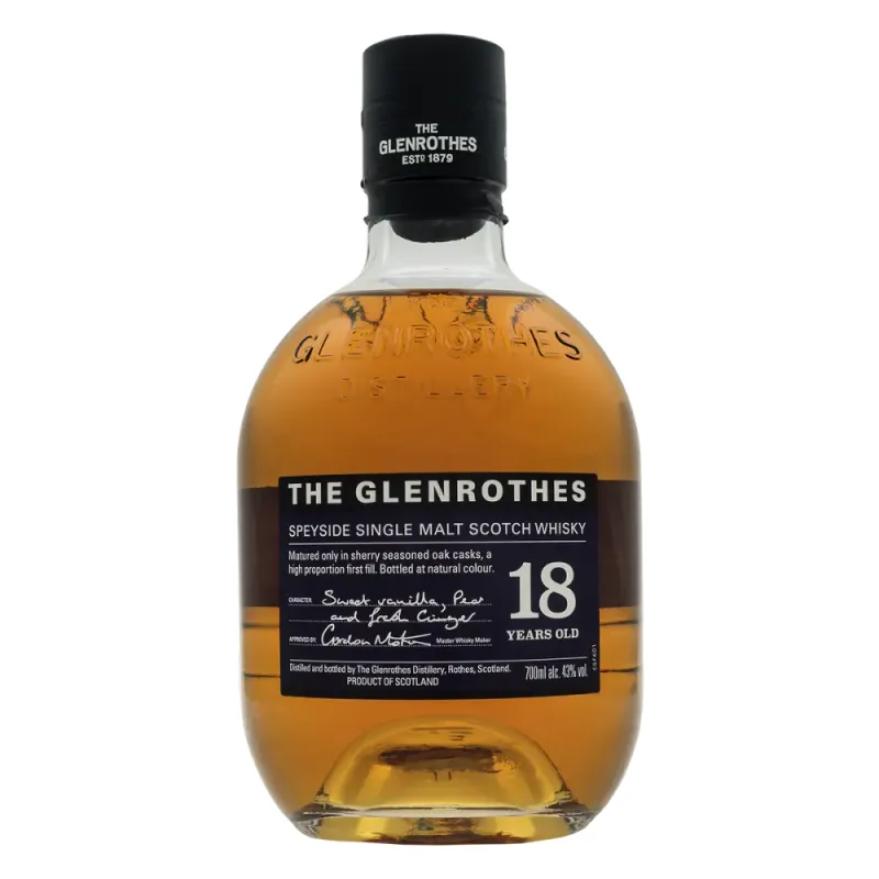 The Glenrothes 18 Year Speyside Single Malt Scotch Whisky view 1