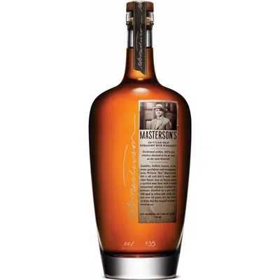 Masterson's 10 Year Straight Rye Whiskey 750ml Bottle