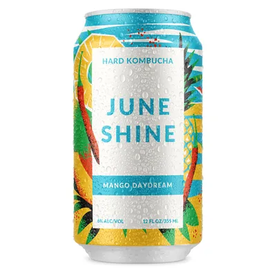 JuneShine Mango Daydream Hard Kombucha 12 oz can