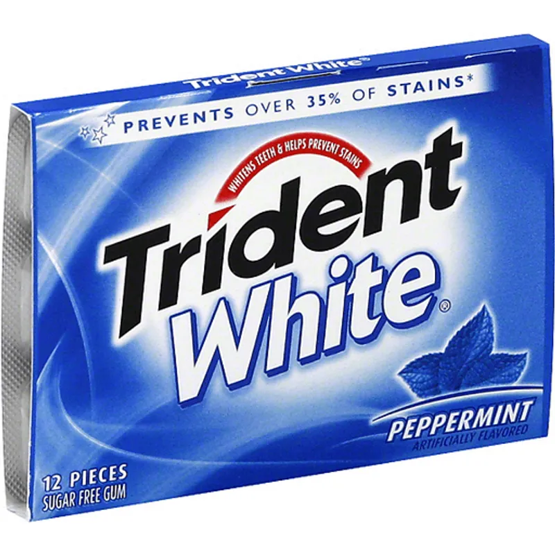 Trident White Peppermint Sugar-Free Gum view 1