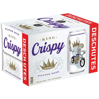 Deschutes King Crispy Pilsner 6 Pack 72 oz cans