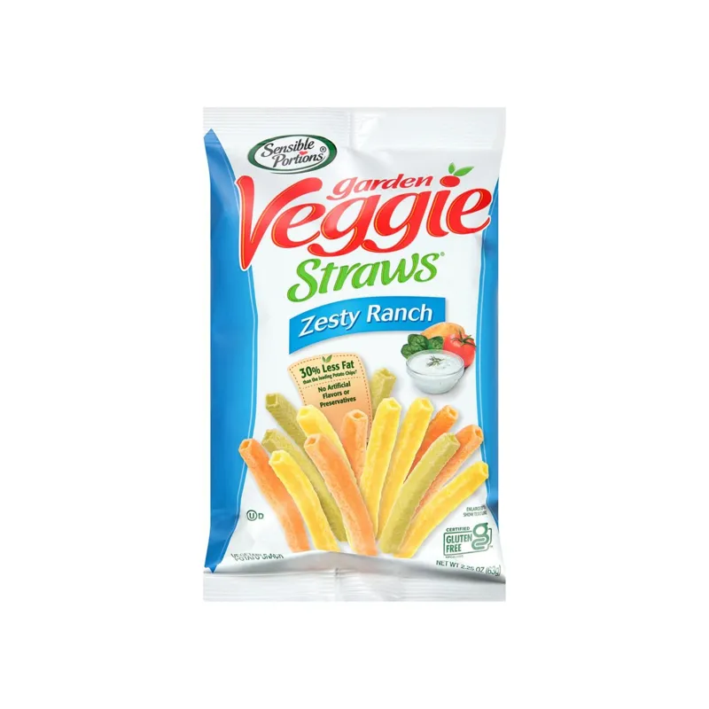 Sensible Portions Garden Veggie Straws Zesty Ranch view 1
