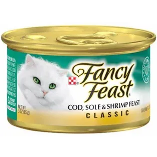 Fancy Feast Classic Pate Cod Sole & Shrimp Gourmet Wet Cat Food