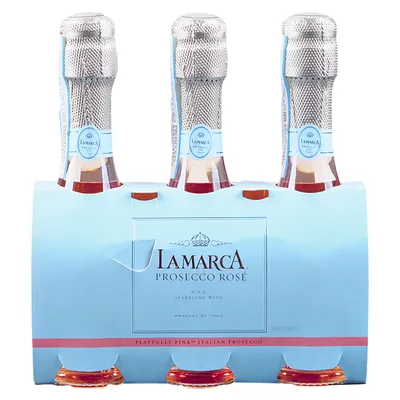 La Marca Prosecco Rosé 3-Pack 187 mL Bottles