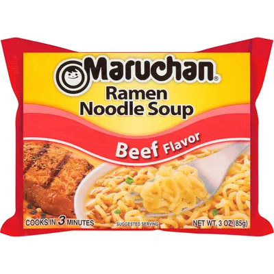 Maruchan Ramen Noodle Soup, Beef Flavor
