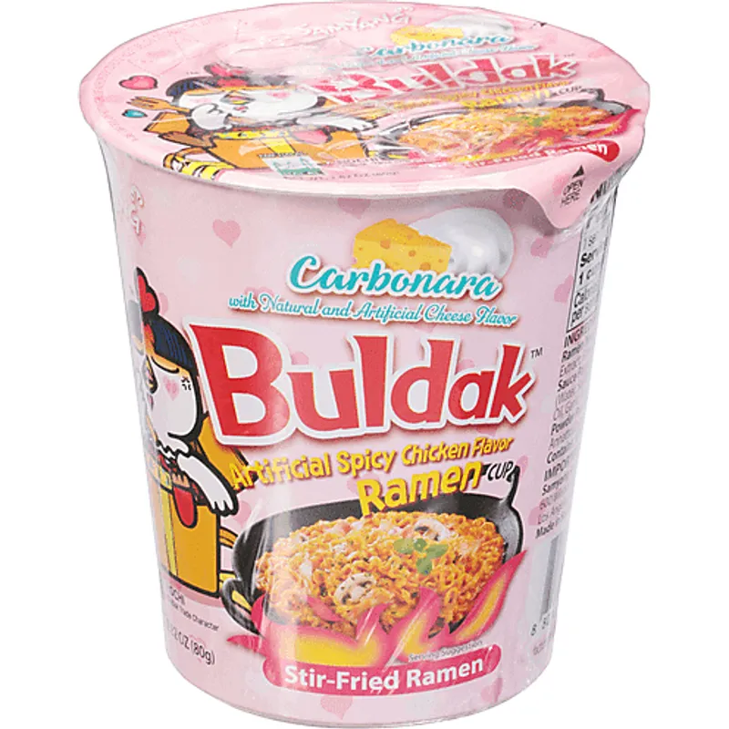 Samyang Hot Chicken Flavor Ramen Carbonara Korea Noodle view 1