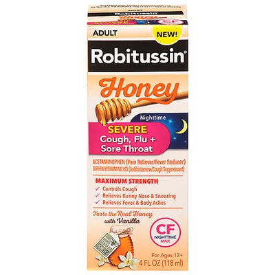 Robitussin Honey Cough Syrup 4 oz