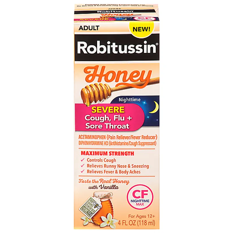 Robitussin Honey Cough Syrup view 1