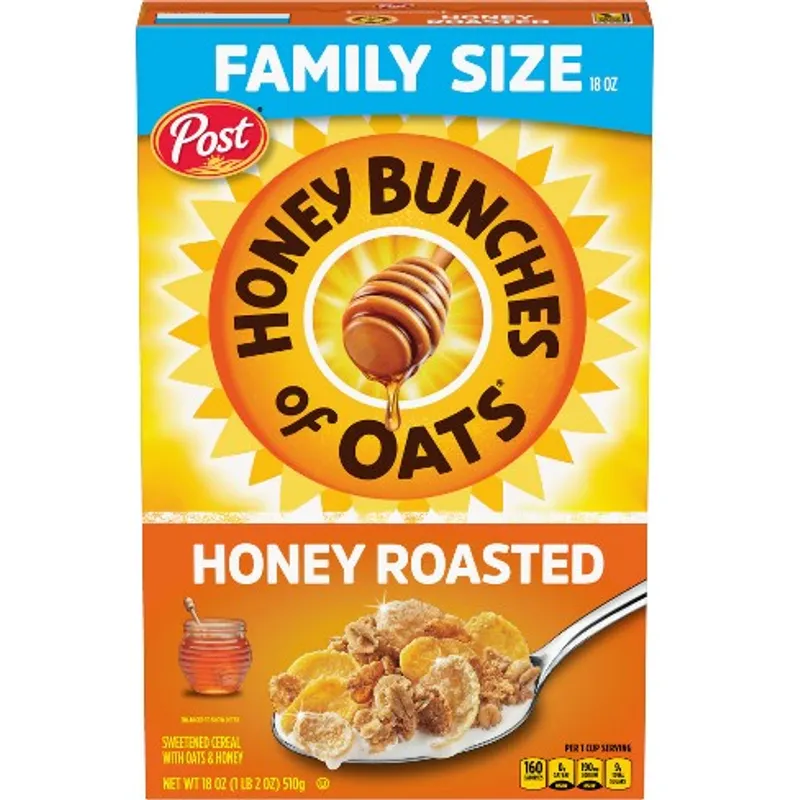 Honey Bunches Of Oats Honey Roasted Oat Breakfast Cereal view 1