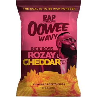 Rap Snacks Rick Ross Rozay Cheddar Chips 2.5 oz Bag