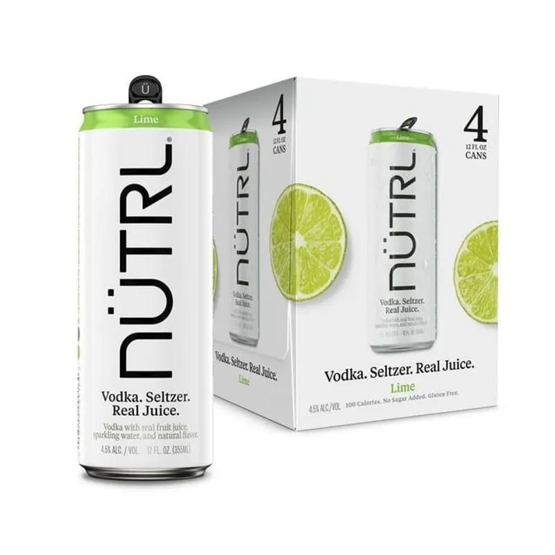 NUTRL Lime Vodka Seltzer view 1