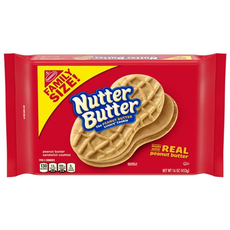 Nabisco Nutter Butter Peanut Butter Sandwich Cookies view 1