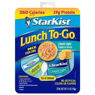 StarKist Chunk Light Tuna in Water Lunch To-Go Kit 4.1 oz