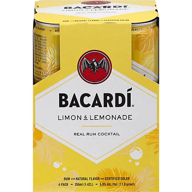 Bacardi Ready To Drink Limon & Lemonade view 1