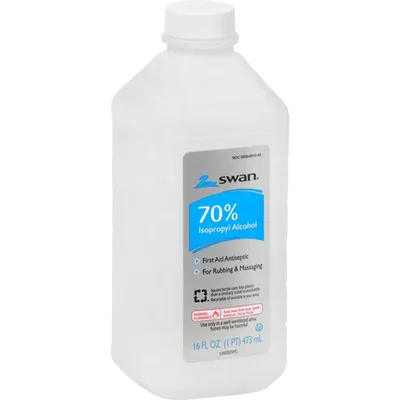 Swan 70% Isopropyl Rubbing Alcohol 16 oz Bottle