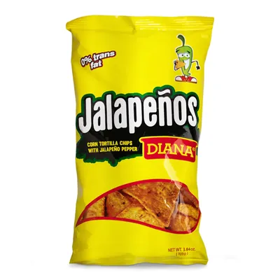 Diana Jalapeños Tortilla Chips 3.84 oz Bag