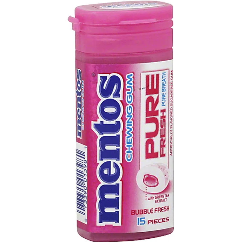 Mentos Sugarfree Bubble Fresh Chewing Gum view 1