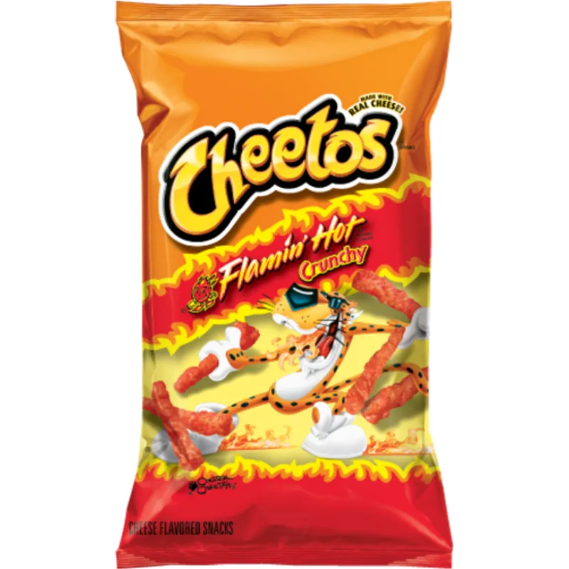 Cheetos Flamin' Hot Cheese Snacks Crunchy view 1