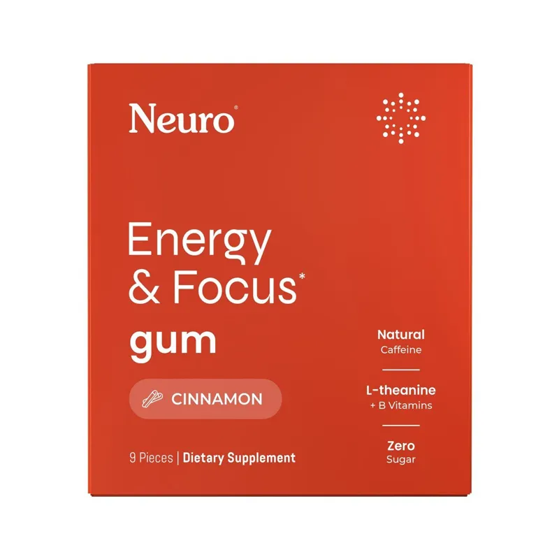 Neuro Energy & Focus Gum Cinnamon Box view 1