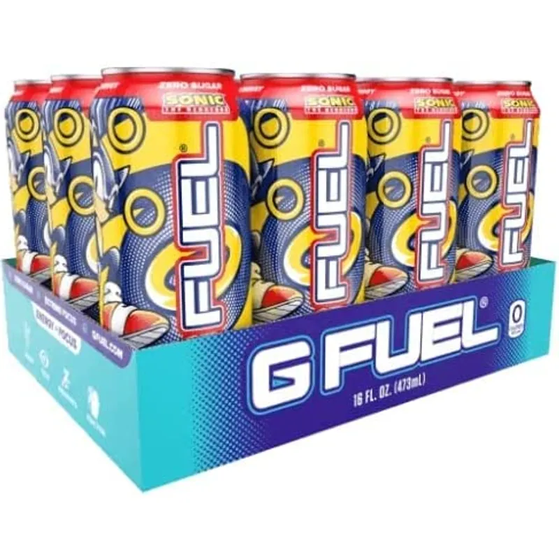 G Fuel Sonics Peach Rings Elite Energy Drink view 1