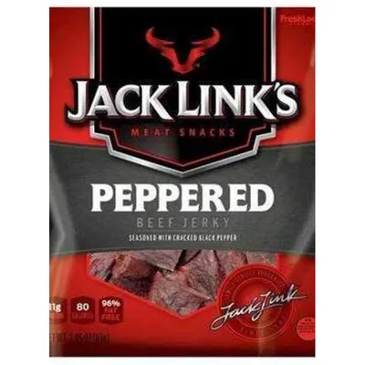 Jack Link's Meat Snacks Beef Jerky Peppered 2.85 oz Box