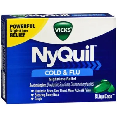 Vicks NyQuil Cold & Flu 8 LiquiCaps