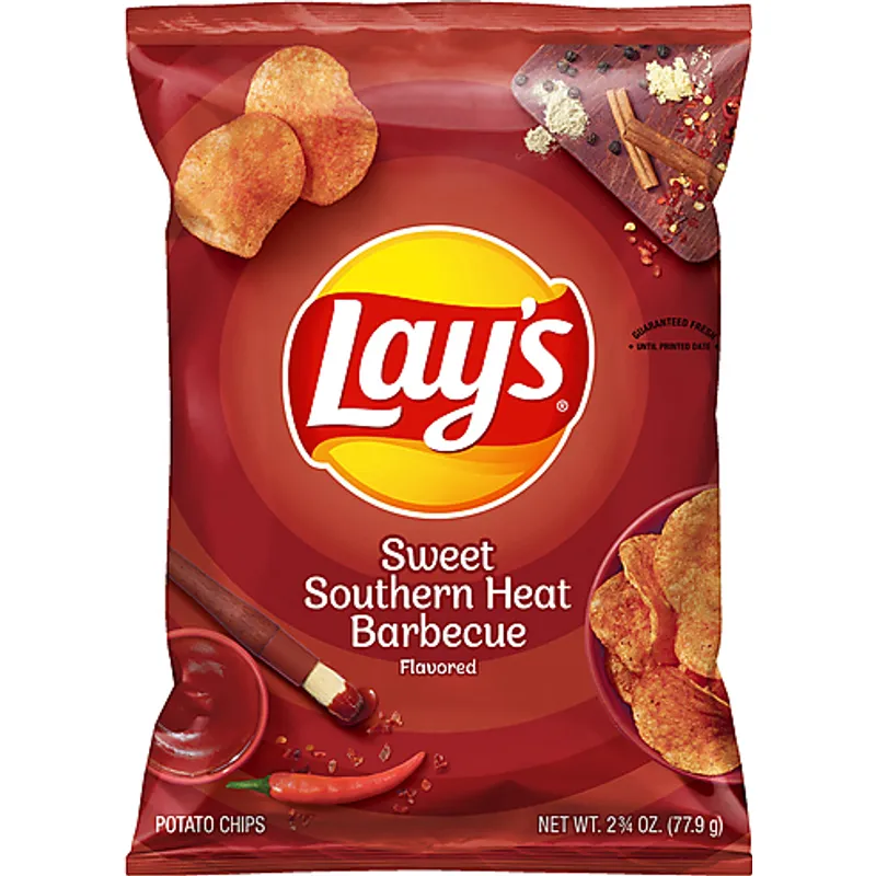 Lays Potato Chips Sweet Southern Heat Barbecue view 1